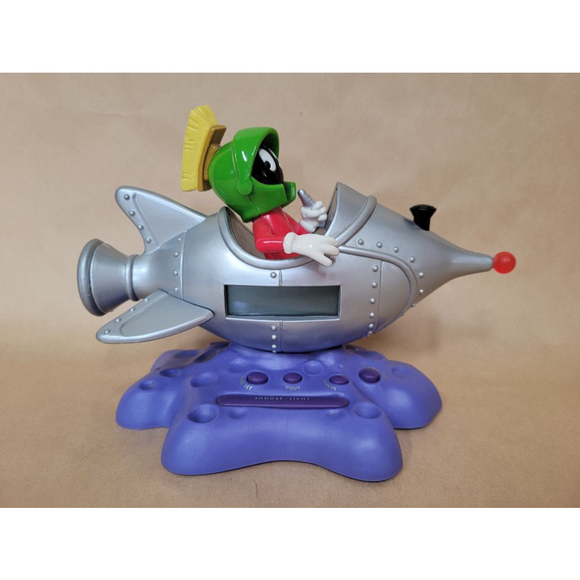 Marvin the Martian Talking Alarm Clock, *works* - Picture 1 of 11